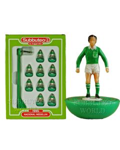 NACIONAL MEDELLIN. Retro Subbuteo Team. Modelled on the LW Figure & Bases From the 1980's. 