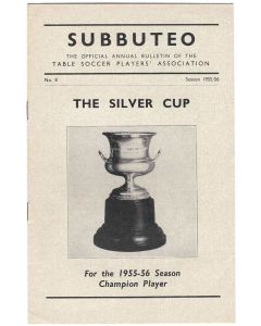 1955-56 ORIGINAL SUBBUTEO SILVER CUP RESULTS CATALOGUE. Issue Number 8.