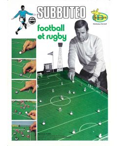 1974 FRENCH A4 SIZE FOLD OVER 4 PAGE SUBBUTEO CATALOGUE.
