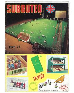 1976-77 ORIGINAL ITALIAN FOLD OVER POSTER CATALOGUE. Teams 1 To 195. Plus Extra Team Chart Insert & Price List.