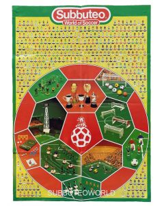 1984 SUBBUTEO POSTER. Team Numbers To 567. Includes A 1984 Price List.
