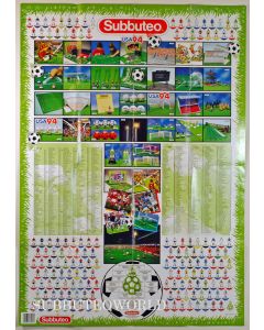 1993/94 USA SUBBUTEO POSTER TEAM CHART. Large Poster Measures 85cms x 60cms. Team Numbers To 791.