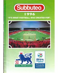 1996 A4 SIZE SUBBUTEO CATALOGUE. Possibly A Reps Catalogue. Team Reference Up To 830.