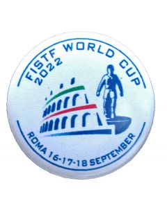 FISTF ROMA WORLD CUP 2022 PIN BAGE. 25mm.