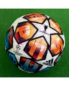 Z287. 22mm 2022 CHAMPIONS LEAGUE FINALE BALL - PETERSBURG. ONE HAND DESIGNED BALL.