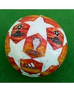 Z284. 22mm 2019 CHAMPIONS LEAGUE FINALE BALL - MADRID. ONE HAND DESIGNED BALL.