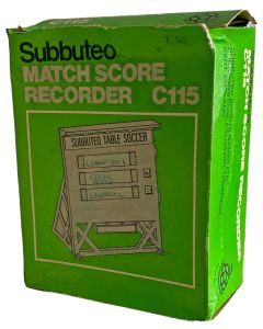 C115 MID to LATE 1970's SUBBUTEO SCOREBOARD. Includes A Set Of Repro Team Names.