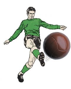 C145 or SET FF. ONE 18mm ORIGINAL TWO PANELLED SUBBUTEO BALL. BROWN.