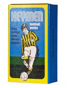 KEYMEN FOOTBALL FIGURE - GEORGE BEST (MANCHESTER UTD). Hand Painted Metal Figure Made Between 1968-70. Comes In A Specially made Repro Box.