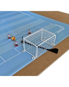 ST2. TWO PEGASUS 7-A-SIDE METAL GOALS. With White Frames & White Netting.