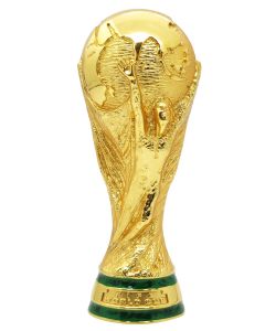1004. THE FIFA WORLD CUP TROPHY. 150mm High. Official Licensed Replica Trophy. With Display Box.