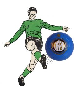 01. ONE SPARE 22mm INTER MILAN SUBBUTEO BALL IN BLUE.