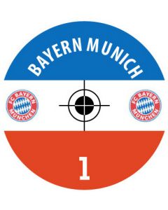 BAYERN MUNICH. 24 Self Adhesive Paper Base Stickers With Badge, Team Name & Numbers.