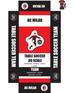AC MILAN 1ST (BLACK SHORTS). self adhesive team box labels.