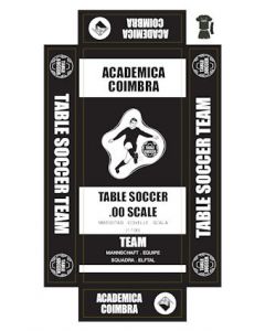 ACADEMICA COIMBRA. self adhesive team box labels.