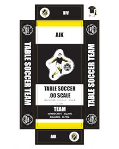 AIK. self adhesive team box labels.