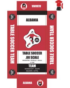 ALBANIA. Self adhesive team box labels.