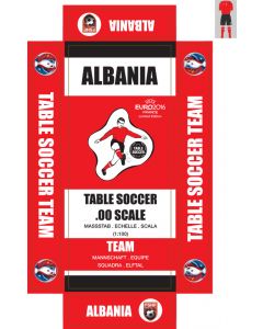 ALBANIA 1ST EURO 2016. self adhesive team box labels.