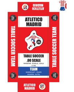 ATLETICO MADRID. self adhesive team box labels. 
