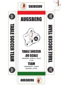 AUGSBERG. Self adhesive team box labels.