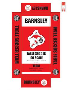 BARNSLEY. self adhesive team box labels.