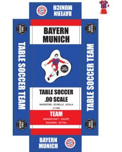 BAYERN MUNICH 1ST (RED & BLUE STRIPES). self adhesive team box labels. 