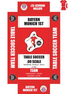 BAYERN MUNICH 1ST (RED KIT). self adhesive team box labels.