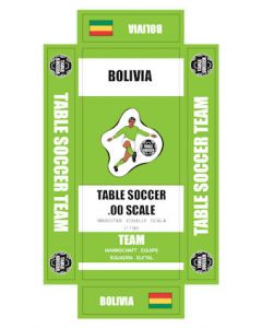 BOLIVIA. self adhesive team box labels.