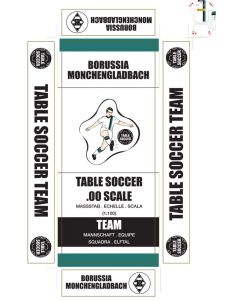 BORUSSIA MONCHENGLADBACH. self adhesive team box labels.