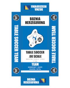 BOZNIA HERZEGOVINA. self adhesive team box labels.