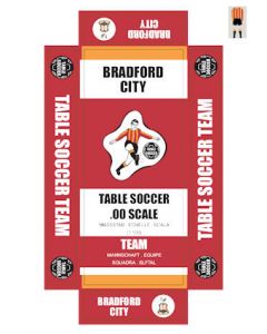 BRADFORD CITY. self adhesive team box labels.