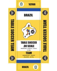 BRAZIL 1ST. self adhesive team box labels.