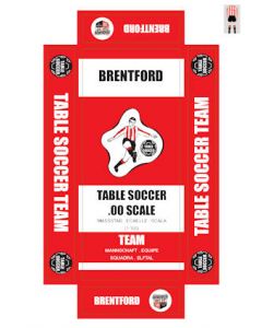 BRENTFORD. self adhesive team box labels.