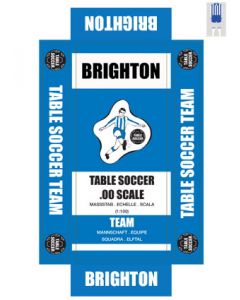 BRIGHTON. self adhesive team box labels.