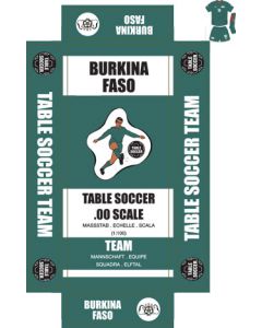 BURKINA FASO. Self adhesive team box labels.