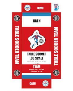 CAEN. self adhesive team box labels.