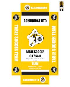 CAMBRIDGE UTD. self adhesive team box labels.