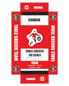 CANADA. self adhesive team box labels.