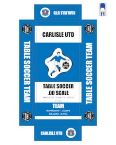 CARLISLE UTD. self adhesive team box labels.