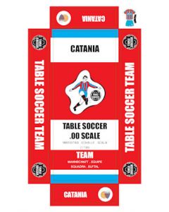 CATANIA. self adhesive team box labels.