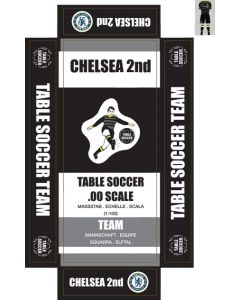 CHELSEA 2ND. self adhesive team box labels.