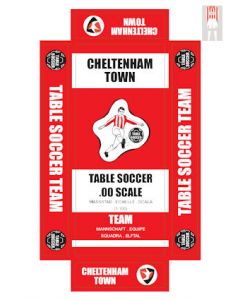 CHELTENHAM TOWN. self adhesive team box labels.