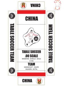CHINA. Self adhesive team box labels.