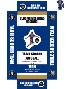 CLUB UNIVERSIDAD NACIONAL (PUMAS). self adhesive team box labels.