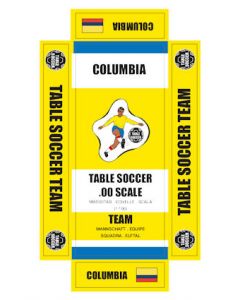 COLUMBIA. self adhesive team box labels.