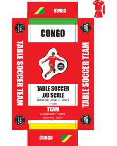 CONGO. Self adhesive team box labels.