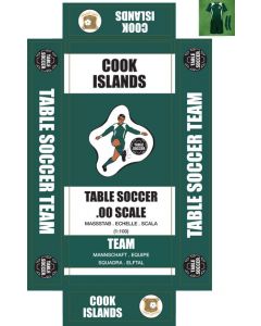 COOK ISLANDS. self adhesive team box labels.