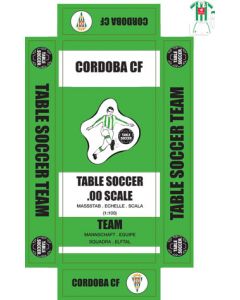 CORDOBA CF. Self adhesive team box labels.