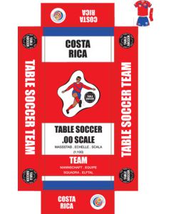 COSTA RICA. Self adhesive team box labels.