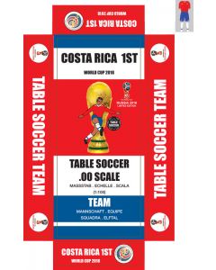COSTA RICA 1ST WORLD CUP 2018. self adhesive team box labels.